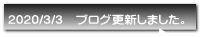 2020/3/3 ブログ更新しました。